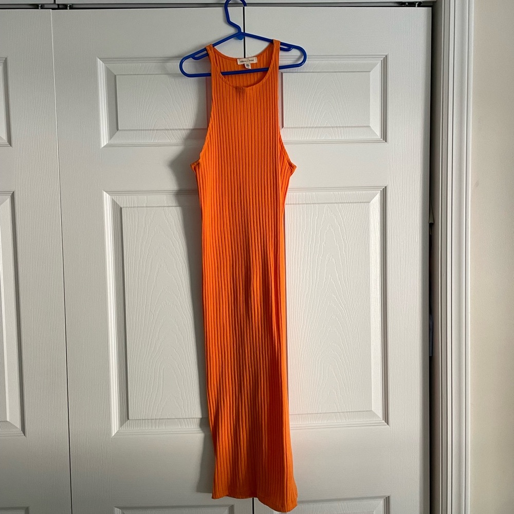UO Orange Midi Dress